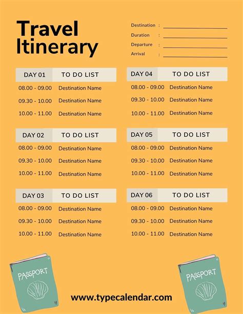 itinerary .